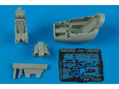 J35F/J Draken cockpit set - Hasegawa - zdjęcie 1