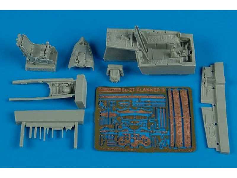 Su-27 Flanker B cockpit set - Hasegawa - zdjęcie 1