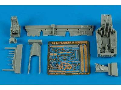 Su-33 Flanker D cockpit set - Hasegawa - zdjęcie 1