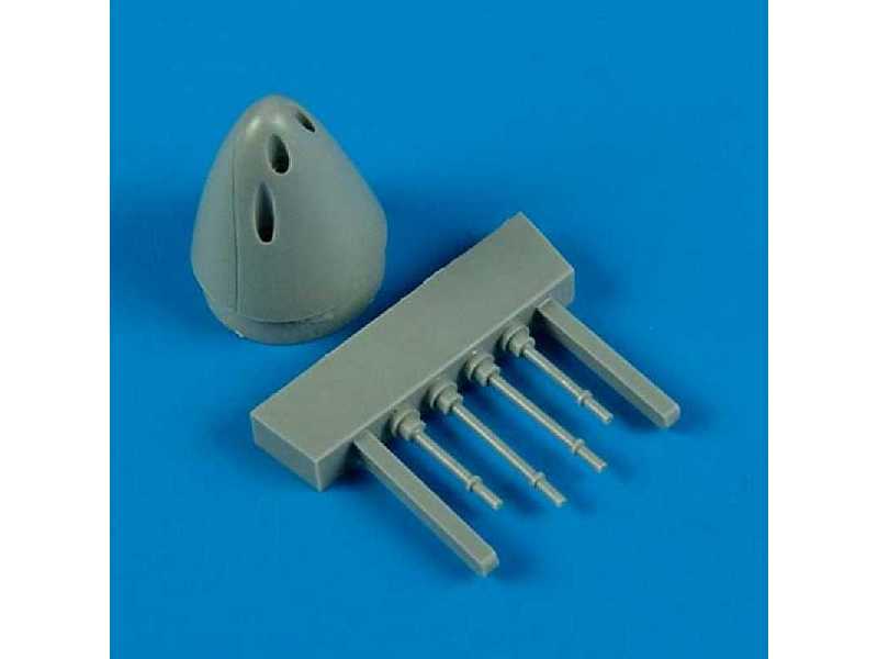 F9F-2 Panther correct nose with gun barrels - Hobby boss - zdjęcie 1 F9F-2 Panther correct nose with gun barrels - Hobby boss - zdjęcie 1