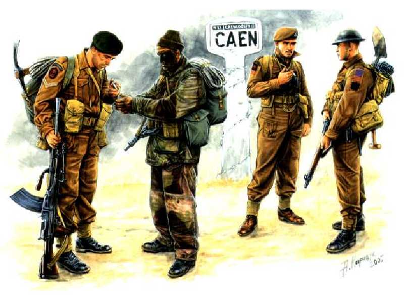 Figurki British troops, Caen - zdjęcie 1