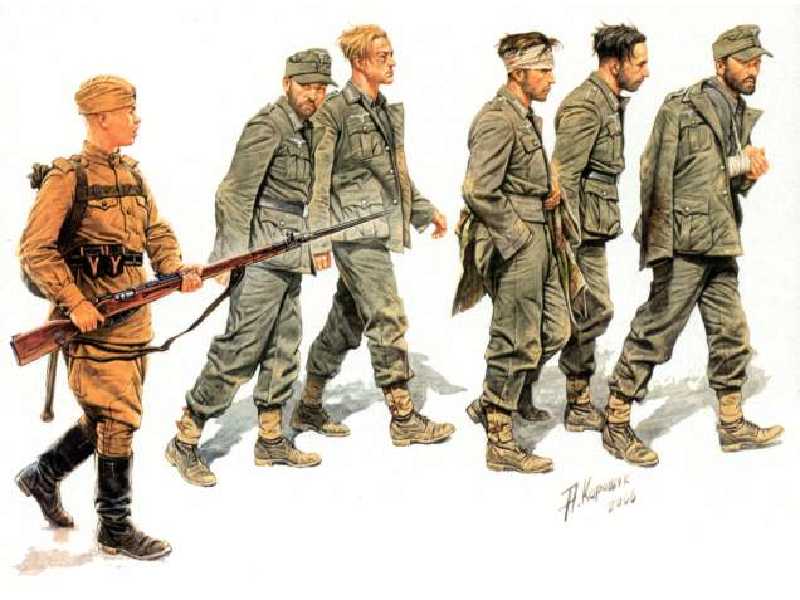 Figurki German Captives, 1944 - zdjęcie 1 Figurki German Captives, 1944 - zdjęcie 1