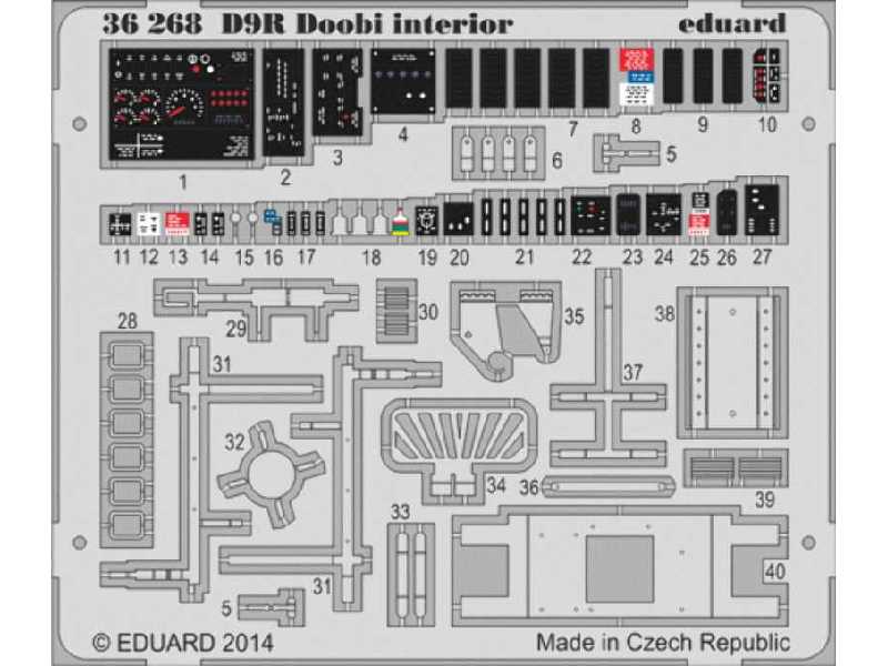 D9R Doobi interior - colour 1/35 - Meng - zdjęcie 1 D9R Doobi interior - colour 1/35 - Meng - zdjęcie 1