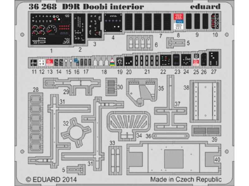 D9R Doobi interior - colour 1/35 - Meng - zdjęcie 1