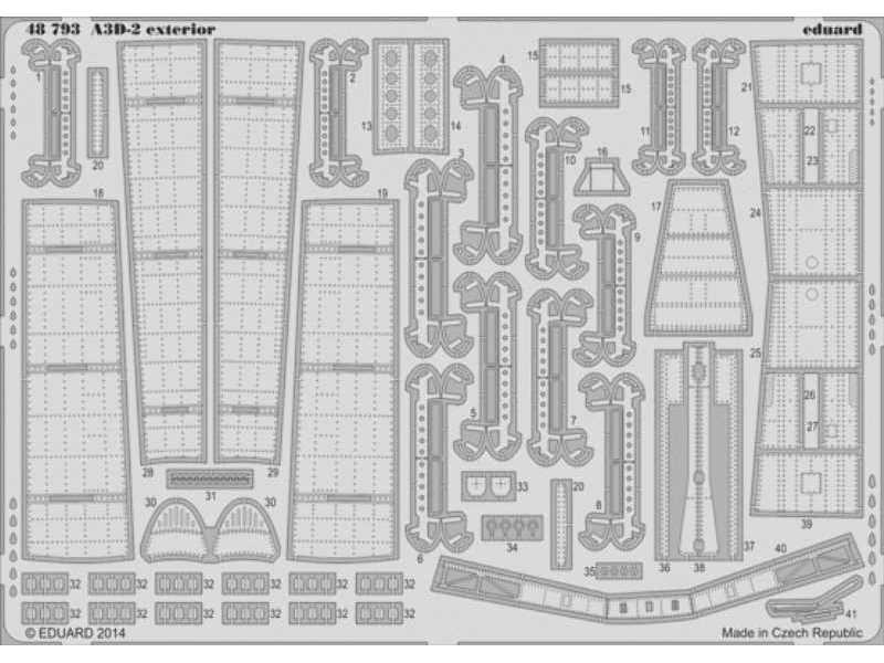 A3D-2 exterior 1/48 - Trumpeter - zdjęcie 1 A3D-2 exterior 1/48 - Trumpeter - zdjęcie 1