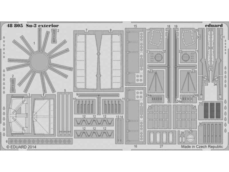 Su-2 exterior 1/48 - Zvezda - zdjęcie 1 Su-2 exterior 1/48 - Zvezda - zdjęcie 1