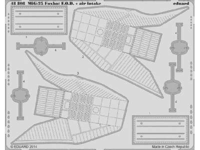 MiG-25 Foxbat air intakes & F. O.D.  1/48 - Kitty Hawk - zdjęcie 1