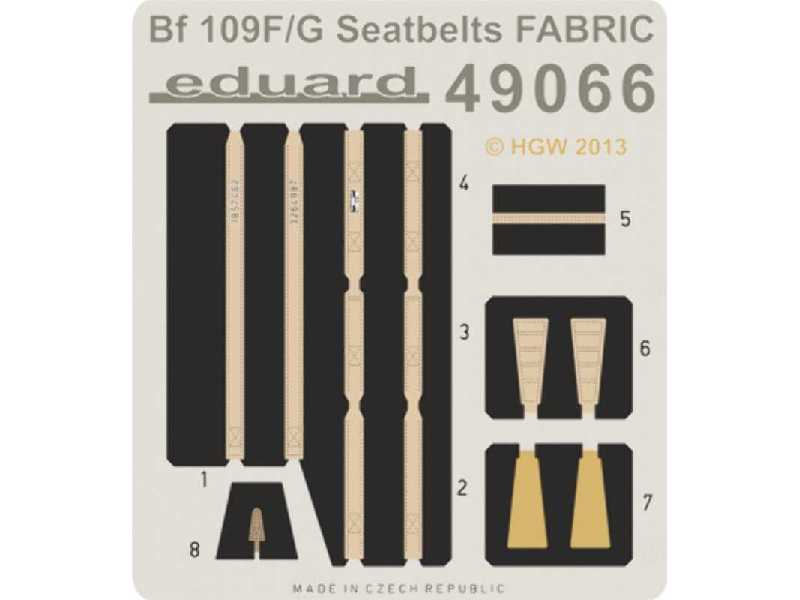 Bf 109F/ G seatbelts FABRIC 1/48 - Eduard - zdjęcie 1 Bf 109F/ G seatbelts FABRIC 1/48 - Eduard - zdjęcie 1