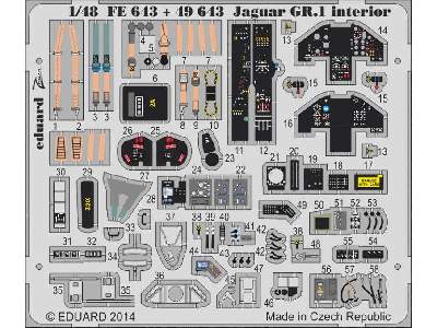 Jaguar GR.1 interior S. A. 1/48 - Kitty Hawk - zdjęcie 2