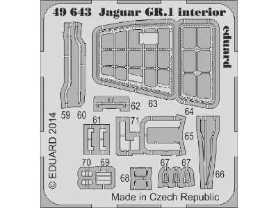 Jaguar GR.1 interior S. A. 1/48 - Kitty Hawk - zdjęcie 3