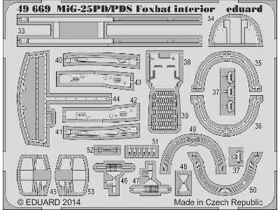 MiG-25PD/ PDS Foxbat interior S. A. 1/48 - Kitty Hawk - zdjęcie 3