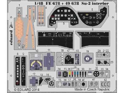 Su-2 interior S. A. 1/48 - Zvezda - zdjęcie 2