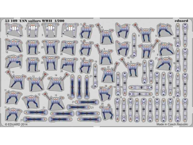 USN sailors WWII S. A. 1/200 - zdjęcie 1 USN sailors WWII S. A. 1/200 - zdjęcie 1
