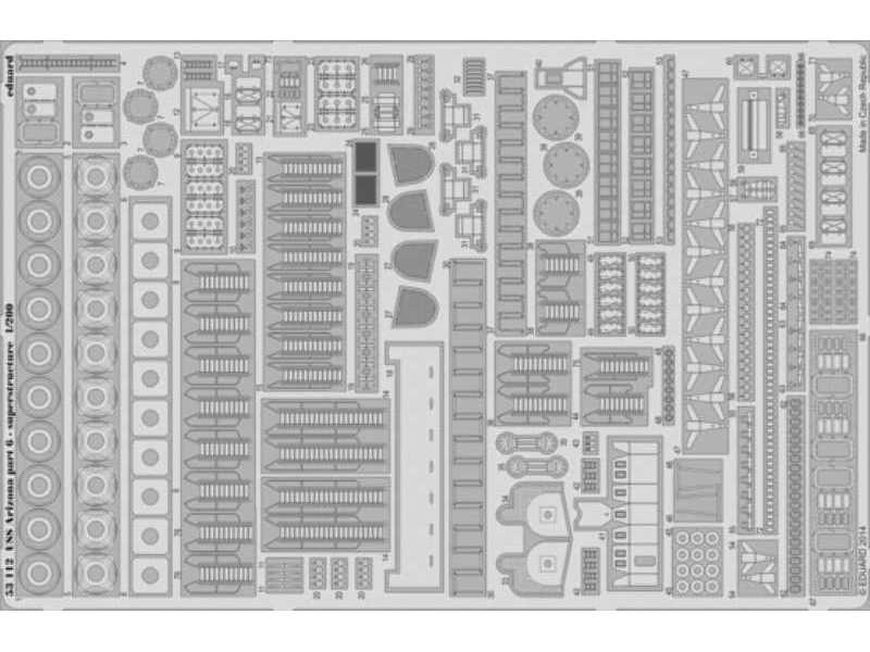 USS Arizona part 6 - superstructure 1/200 - Trumpeter - zdjęcie 1 USS Arizona part 6 - superstructure 1/200 - Trumpeter - zdjęcie 1