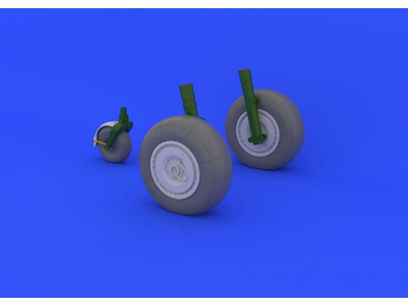Ju 88 wheels late 1/48 - Dragon - zdjęcie 1 Ju 88 wheels late 1/48 - Dragon - zdjęcie 1