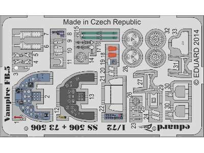 Vampire FB.5 S. A. 1/72 - Azur - zdjęcie 2