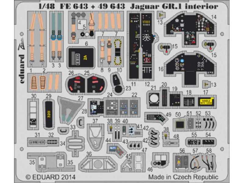 Jaguar GR.1 interior S. A. 1/48 - Kitty Hawk - zdjęcie 1 Jaguar GR.1 interior S. A. 1/48 - Kitty Hawk - zdjęcie 1