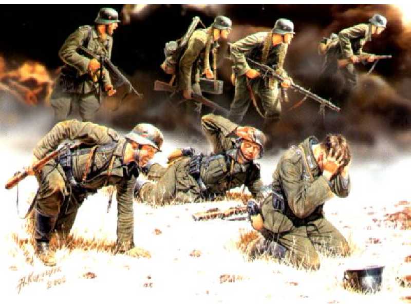 Figurki Niemieccy grenadierzy pancerni (1939-1942) - zdjęcie 1 Figurki Niemieccy grenadierzy pancerni (1939-1942) - zdjęcie 1