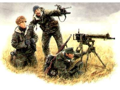 Figurki German Machinegun Crew - Eastern Front, Kurland 1944 - zdjęcie 1