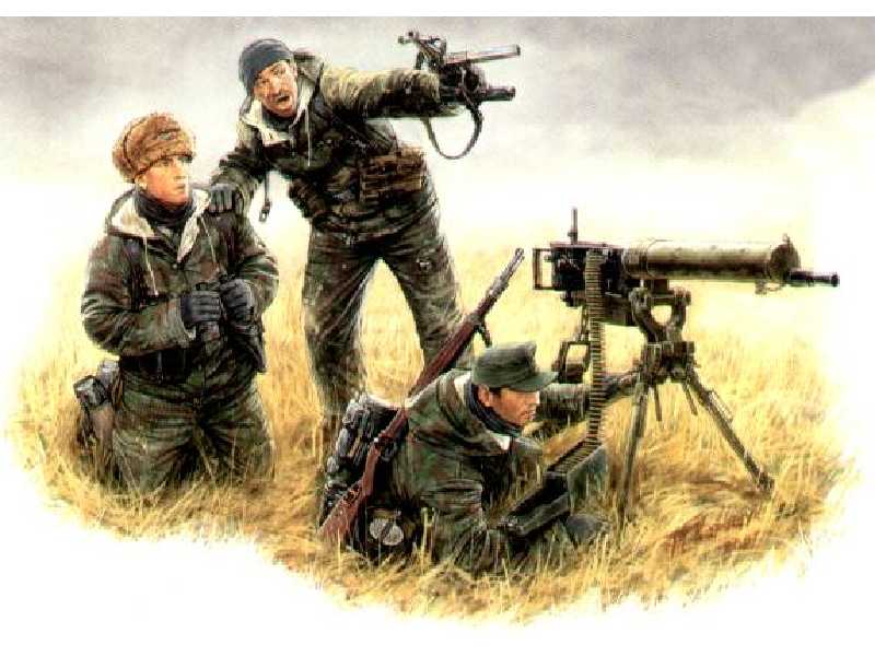 Figurki German Machinegun Crew - Eastern Front, Kurland 1944 - zdjęcie 1