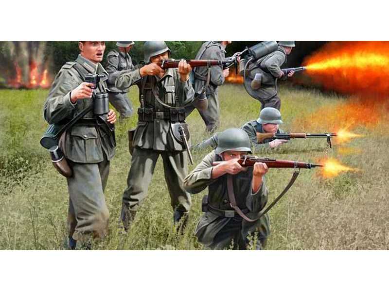 Niemiecka piechota - II W.Ś. - zdjęcie 1 Niemiecka piechota - II W.Ś. - zdjęcie 1
