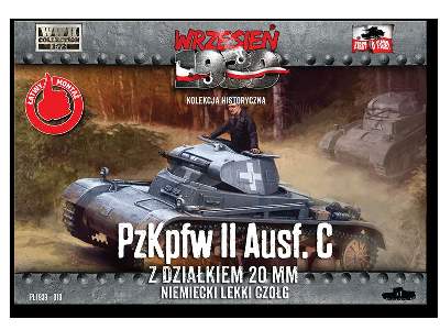 PzKpfw II Ausf. C z działkiem 20 mm niemiecki lekki czołg - zdjęcie 1