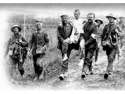 Brytyjscy i niemieccy zołnierze Bitwa pod Sommą - 1916 - zdjęcie 3