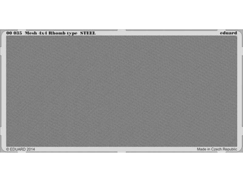Mesh 4x4 Rhomb type STEEL - zdjęcie 1 Mesh 4x4 Rhomb type STEEL - zdjęcie 1