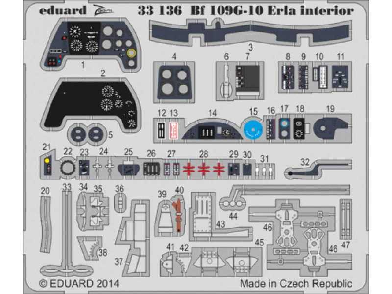 Bf 109G-10 Erla interior S. A. 1/32 - Revell - zdjęcie 1 Bf 109G-10 Erla interior S. A. 1/32 - Revell - zdjęcie 1