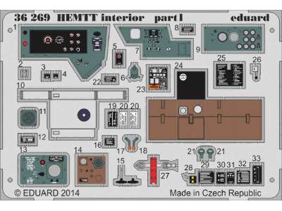 HEMTT interior - colour 1/35 - Italeri - zdjęcie 1