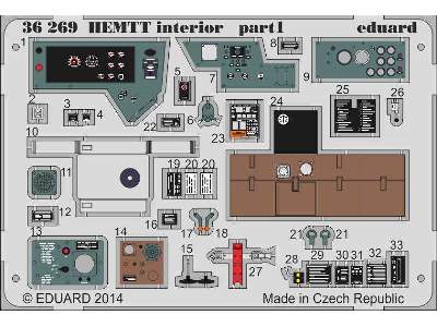 HEMTT interior - colour 1/35 - Italeri - zdjęcie 2