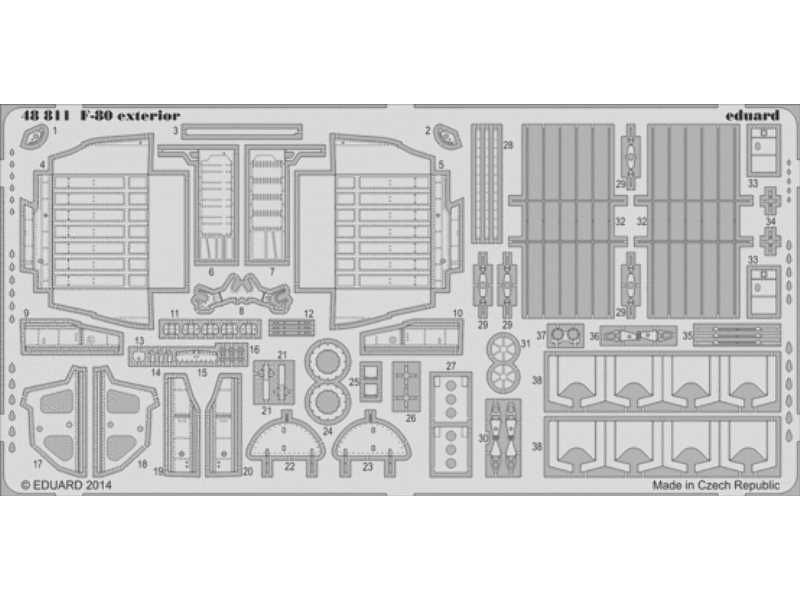 F-80 exterior 1/48 - Hobby Boss - zdjęcie 1