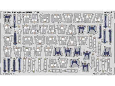 USN officers WWII 1/200 S. A.  - zdjęcie 1