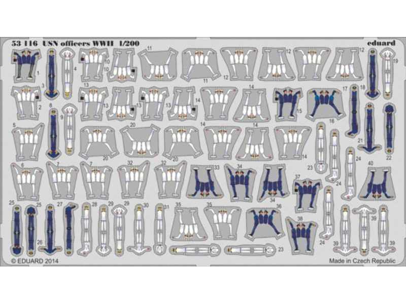 USN officers WWII 1/200 S. A.  - zdjęcie 1