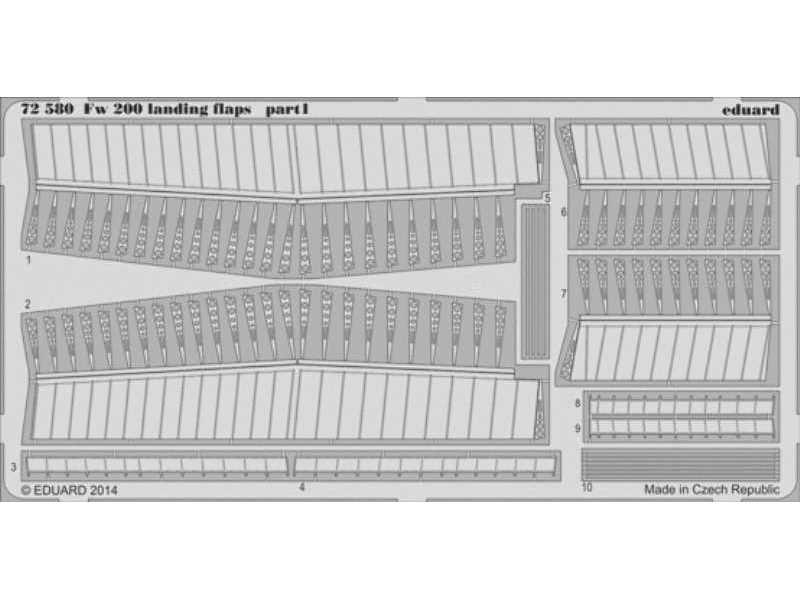 Fw 200 landing flaps 1/72 - Trumpeter - zdjęcie 1