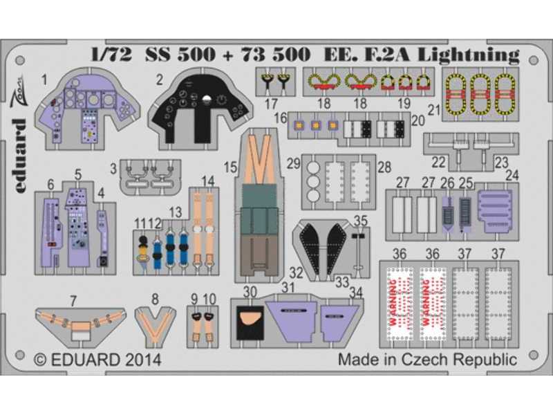 EE F.2A Lightning S. A. 1/72 - Airfix - zdjęcie 1