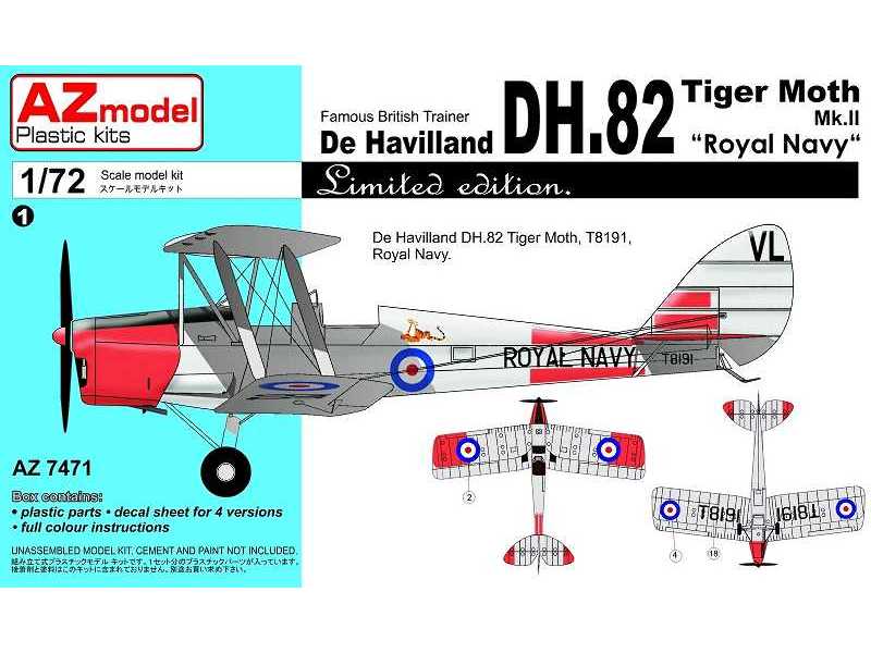 De Havilland DH.82 Tiger Moth Mk. II Royal Navy - zdjęcie 1 De Havilland DH.82 Tiger Moth Mk. II Royal Navy - zdjęcie 1
