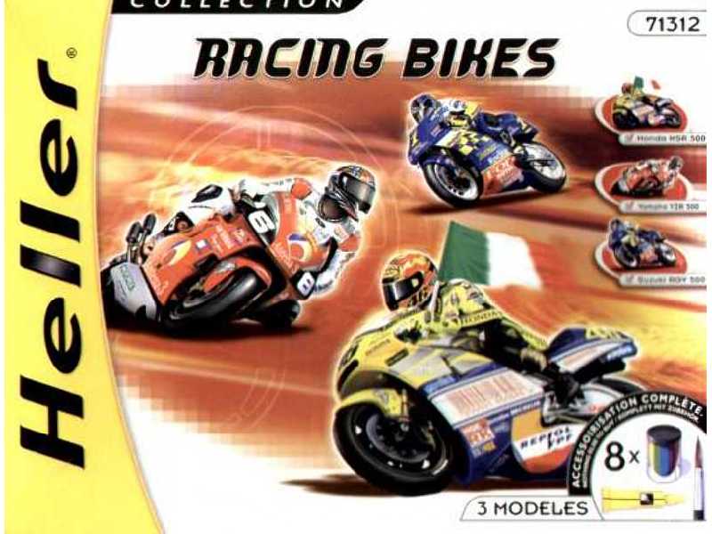 Zestaw 3 motocykli + farby, klej, pędzelek - zdjęcie 1 Zestaw 3 motocykli + farby, klej, pędzelek - zdjęcie 1