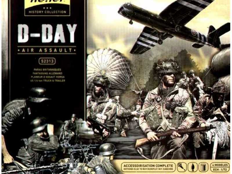 Zestaw "D-Day - Air Assault" + farby, klej, pędzelek - zdjęcie 1