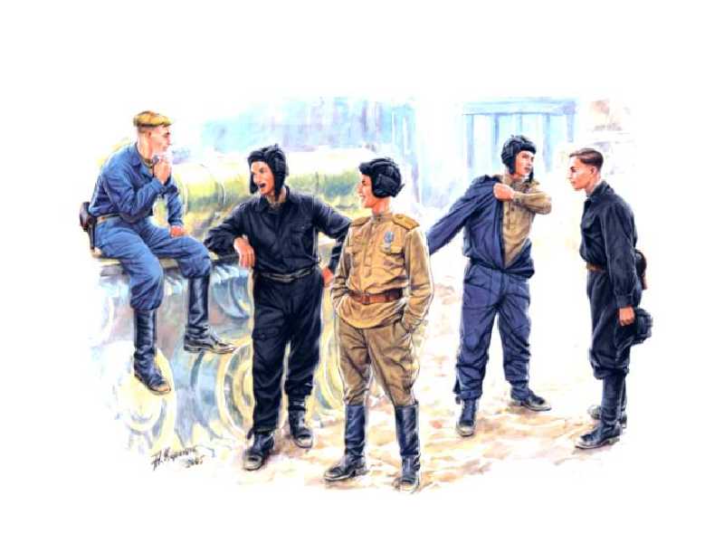 Figurki Radzieccy czołgiści - zdjęcie 1 Figurki Radzieccy czołgiści - zdjęcie 1