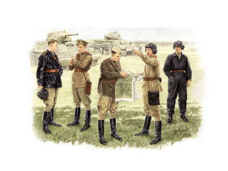 Figurki Radzieccy oficerowie - odprawa - zdjęcie 1 Figurki Radzieccy oficerowie - odprawa - zdjęcie 1