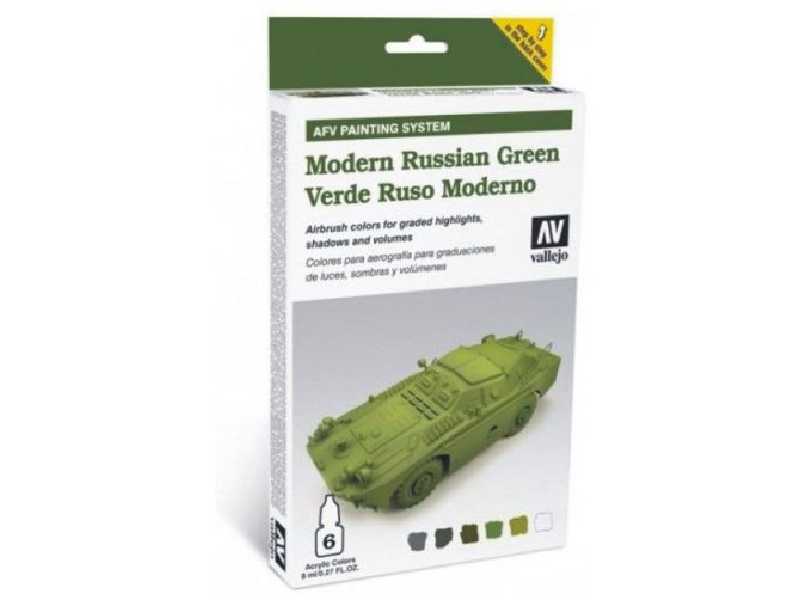 Zestaw farb Model Air - Modern Russian Green - 6 farb - zdjęcie 1 Zestaw farb Model Air - Modern Russian Green - 6 farb - zdjęcie 1
