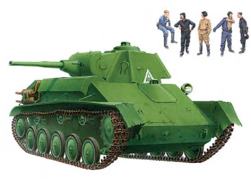 Lekki czołg T-70 M (późna produkcja) z załogą - zdjęcie 1