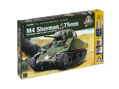 M4 Sherman 75mm z farbami i klejem - zdjęcie 2