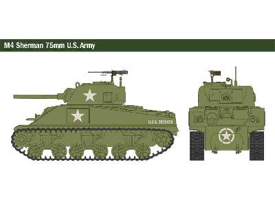 M4 Sherman 75mm z farbami i klejem - zdjęcie 5