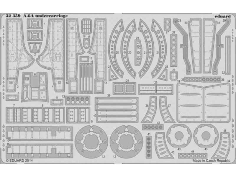 A-6A undercarriage 1/32 - Trumpeter - zdjęcie 1 A-6A undercarriage 1/32 - Trumpeter - zdjęcie 1