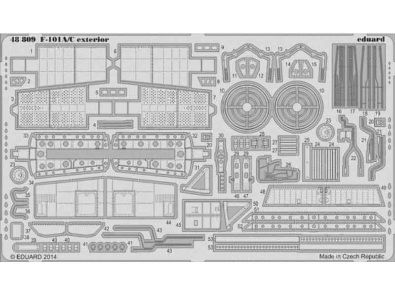 F-101A/ C exterior 1/48 - Kitty Hawk - zdjęcie 1