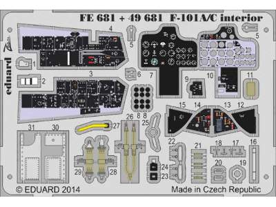 F-101A/ C interior S. A. 1/48 - Kitty Hawk - zdjęcie 1