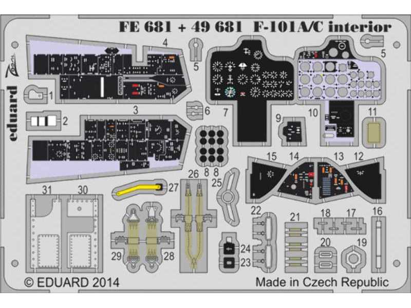 F-101A/ C interior S. A. 1/48 - Kitty Hawk - zdjęcie 1 F-101A/ C interior S. A. 1/48 - Kitty Hawk - zdjęcie 1