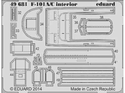 F-101A/ C interior S. A. 1/48 - Kitty Hawk - zdjęcie 3